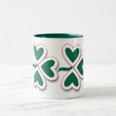 Shamrock en meer tweekleurige koffiemok (Center)