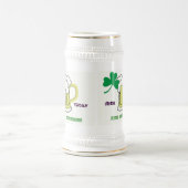 Shamrock en Mog of Beer Stien Bierpul (Center)