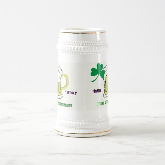 Shamrock en Mog of Beer Stien Bierpul (Center)
