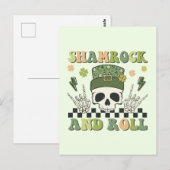 Shamrock en Roll Briefkaart (Voorkant / Achterkant)