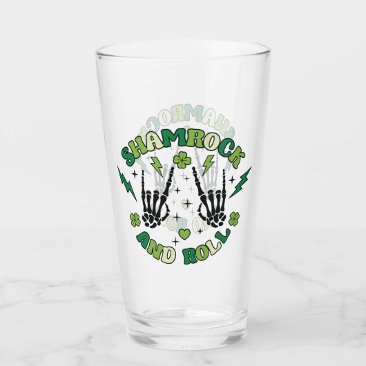 Shamrock en Roll Glas (Achterkant)