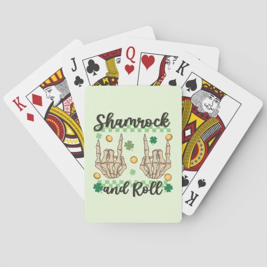 Shamrock en Roll Hand Pokerkaarten (Achterkant)