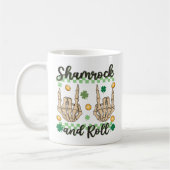 Shamrock en Roll Hand Skeleton Koffiemok (Links)