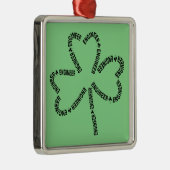 Shamrock Engineer Tekst Metalen Ornament (Rechts)