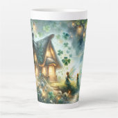 Shamrock Fairy Cottage Glow Latte Mok (Voorkant)