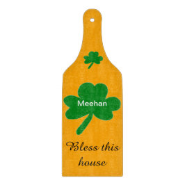 Shamrock familienaam zegenen dit huis snijplank