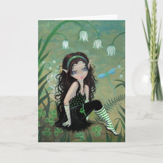 Shamrock feeëngroetkaart kaart (Voorkant)
