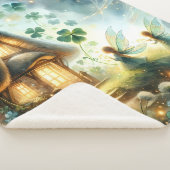 Shamrock Feeënhuis Gloed Sherpa Deken (3/4)