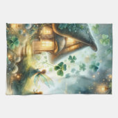 Shamrock Feeënhuis Gloed Theedoek (Horizontaal)