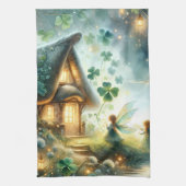 Shamrock Feeënhuis Gloed Theedoek (Verticaal)