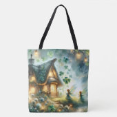 Shamrock Feeënhuis Gloed Tote Bag (Voorkant)