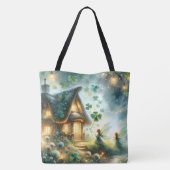 Shamrock Feeënhuis Gloed Tote Bag (Achterkant)