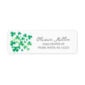 Shamrock Field Vrijgezellenfeest Etiket (Voorkant)