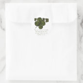 Shamrock Fields Ronde Sticker (Tas)