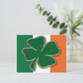 Shamrock Flag Briefkaart (Staand voorkant)