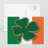 Shamrock Flag Briefkaart (Voorkant / Achterkant)