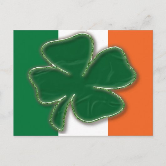Shamrock Flag Briefkaart (Voorkant)