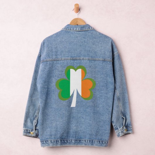 Shamrock Flag in Ierland Denim Jacket (Hangar)
