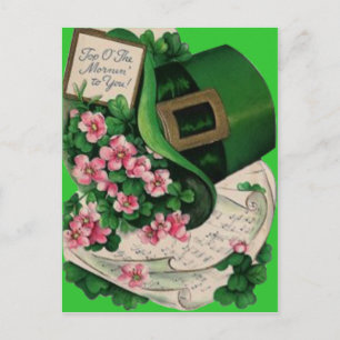 Shamrock Flower Leprechaun Pet — Specificaties Briefkaart