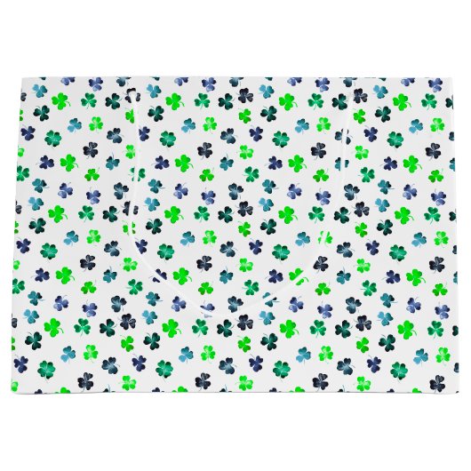 Shamrock for St Patrick's Day  Groot Cadeauzakje (Voorkant)