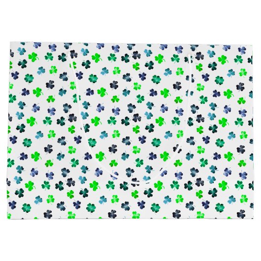 Shamrock for St Patrick's Day  Groot Cadeauzakje (Achterkant)