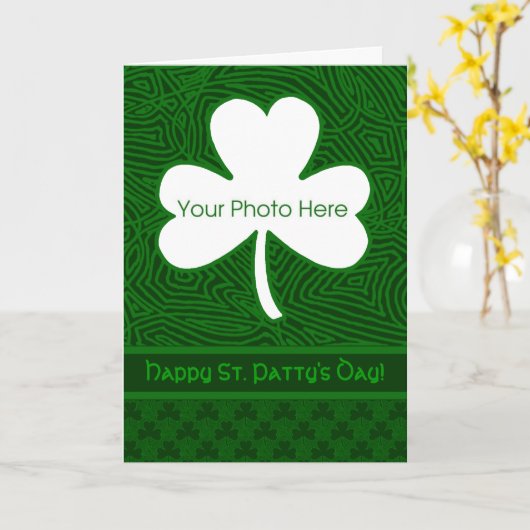 Shamrock-foto Kaart (Gele Bloem)