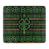 Shamrock four-leaf clover Ornament Snijplank (Voorkant)