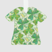 Shamrock Fragmenten Keramisch sierlijk Ornament (achterkant)