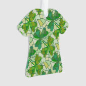 Shamrock Fragmenten Keramisch sierlijk Ornament (voorkant)