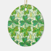 Shamrock Fragmenten Keramisch sierlijk Ornament (Links)