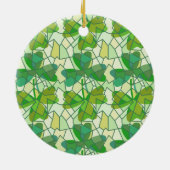 Shamrock Fragmenten Keramisch sierlijk Ornament (Achterkant)