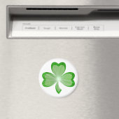 Shamrock fridge magnet wit (Insitu (Vaatwasser))