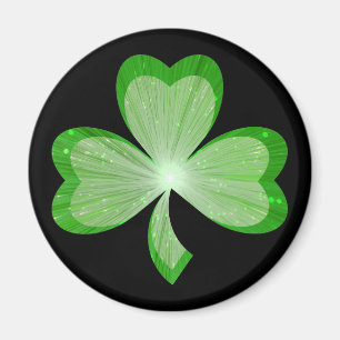 Shamrock fridge magnet zwart