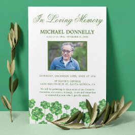Shamrock Funeral | Viering van het Leven Foto Kaart