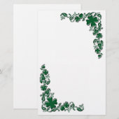 Shamrock Garden Briefpapier (Voorkant / Achterkant)