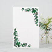 Shamrock Garden Briefpapier (Staand voorkant)