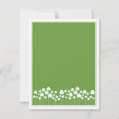Shamrock Garden St Patricks Party Invitation Kaart (Achterkant)