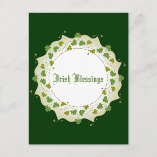 Shamrock Garland Briefkaart