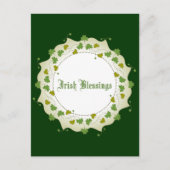 Shamrock Garland Briefkaart (Voorkant)