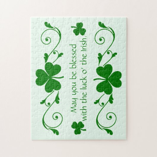 Shamrock Garland Legpuzzel (Verticaal)