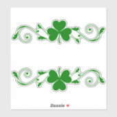 Shamrock Garlands Sticker (Vel)