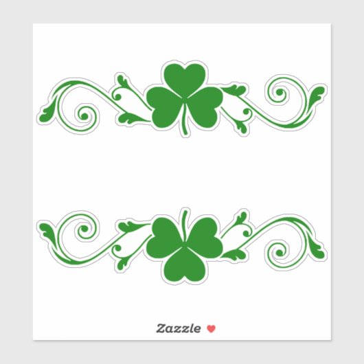 Shamrock Garlands Sticker (Vel)