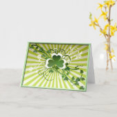 Shamrock-geluk Kaart (Gele Bloem)