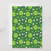 Shamrock gelukkig in liefde shower uitnodiging (Achterkant)