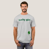 shamrock, gelukkig meisje t-shirt (Voorkant volledig)