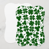 shamrock geluksklaver kaart (Voorkant / Achterkant)