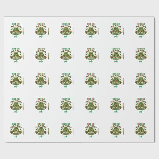 Shamrock Geluksviering Logo ontwerp Cadeaupapier (Vlak)