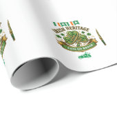 Shamrock Geluksviering Logo ontwerp Cadeaupapier (Rol Hoek)
