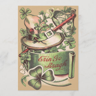 Shamrock gesp Petten pijp Shillelagh Kaart