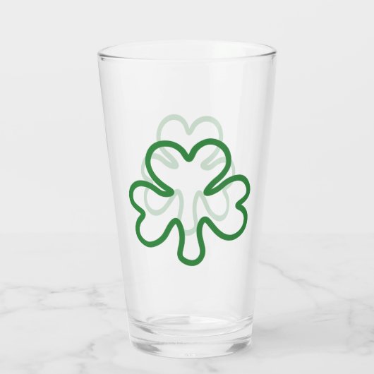 Shamrock Glas (Achterkant)